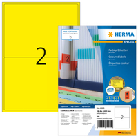 HERMA 4565, Gelb, Rechteck, A4, Universal, Matte, Laser/InkjetFarbige Etiketten A4 - 199,6 x 143,5 mm - gelb - permanent haftend