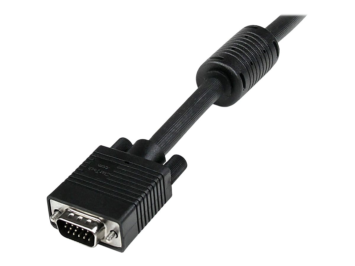 StarTech.com 2m VGA HD15 Koaxial Monitorkabel - St/St - VGA-Kabel - HD-15 (VGA)(M) zu HD-15 (VGA) (M) - 2 m - geformt - Schwarz