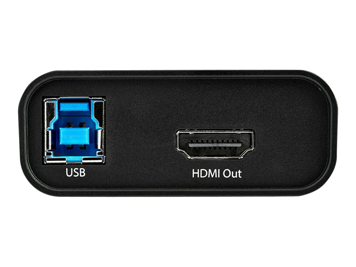 StarTech.com HDMI auf USB-C Video Capture GerätUVC HDMI Rekorder - Plug-and-Play - Mac und Windows - 1080p - Videoaufnahmeadapter - USB 3.0 - Schwarz - Silber - TAA-konform