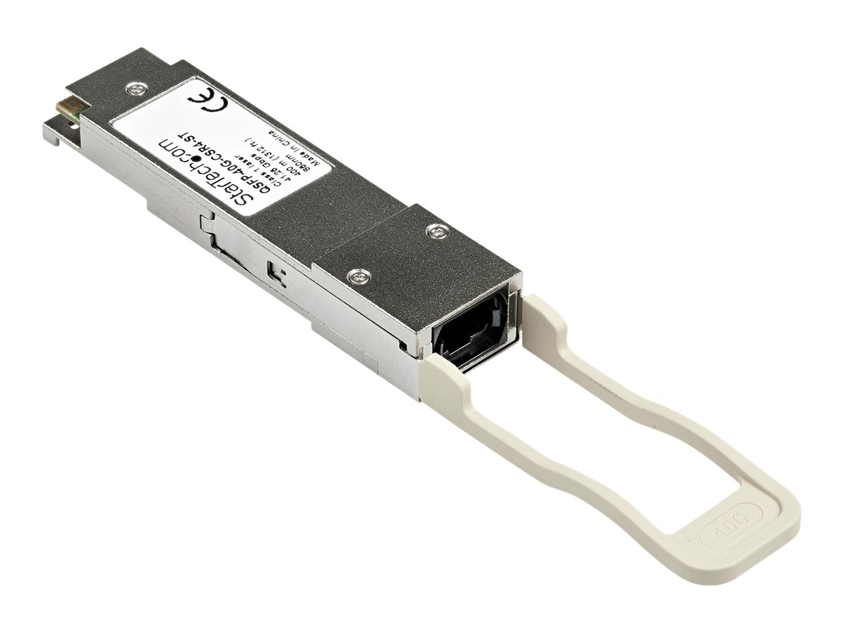 StarTech.com QSFP-40G-CSR4-ST Transceiver Modul (QSFP Module, 40GBase-SR4 Cisco kompatibel, Glasfaser, 850nm, MPO Multimode mit DDM)QSFP+-Transceivermodul (gleichwertig mit: Cisco QSFP-40G-CSR4) - 40G