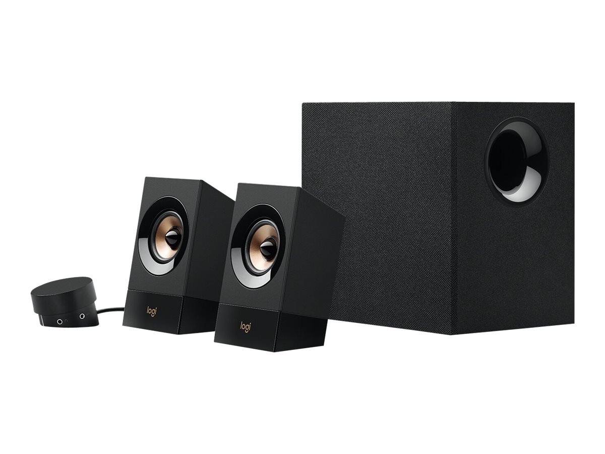 Logitech Z533 - Lautsprechersystem - für PC - 2.1-Kanal - 60 Watt (Gesamt)Z533 2.1 Lautsprecher-System mit Subwoofer - 120 Watt Spitzenleistung - 3,5 mm Eingang - Kopfhörerbuchse - Multi-Device - Bedi