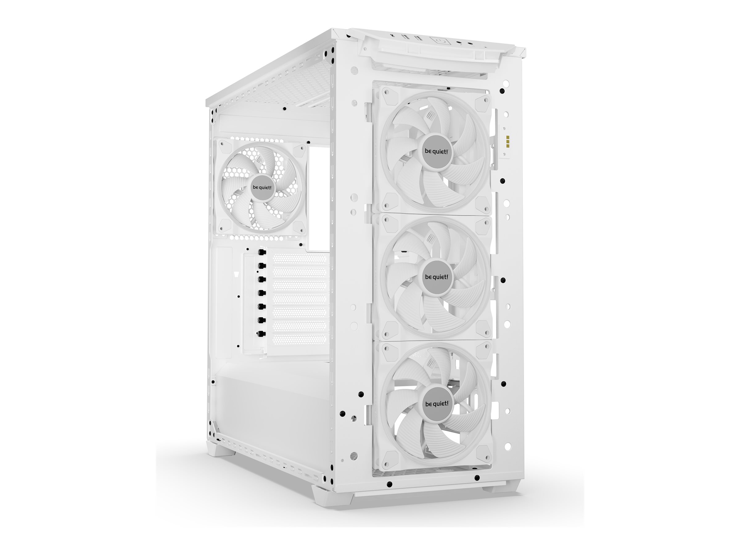 Be Quiet! SHADOW BASE 800 FX - Midi-Tower - E-ATX - Seitenteil mit Fenster (gehärtetes Glas)keine Spannungsversorgung (ATX / PS/2) - weiß - USB/Audio