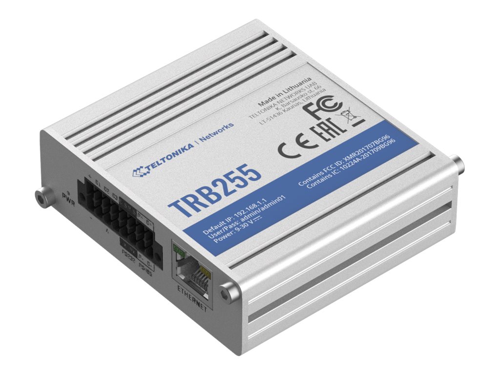 Teltonika TRB255 - Gateway - 100Mb LAN, RS-232RS-485 - LTE - 4G - Gleichstrom