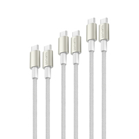 4smarts USB-C auf USB-C Kabel PremiumCord 100W 3m weiss, 3 m, USB C, USB C, USB 2.0, 0,48 Gbit/s, WeißUSB 2.0 Type C - Type C - 1m - 1.5m - 3m