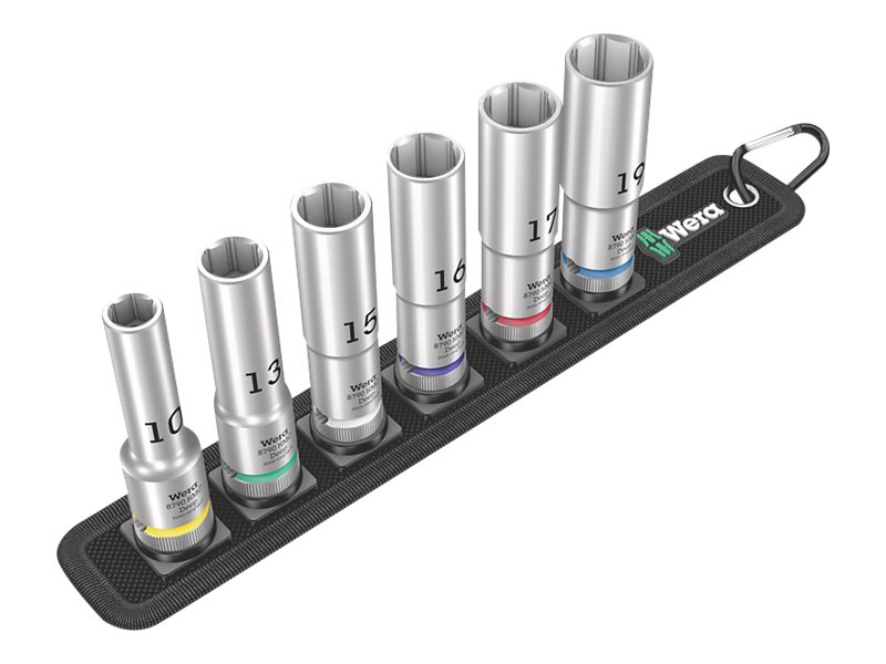Wera Zyklop Belt C Deep 1 - Knarre - 6 Stückein Gürtelhalter