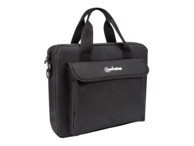 IC Intracom Manhattan London Laptop Bag 12.5", Top Loader, Black, LOW COST, Accessories Pocket, Shoulder Strap (removable)Notebook Case -  - Notebook-Tasche - 31.8 cm (12.5") - Schwarz