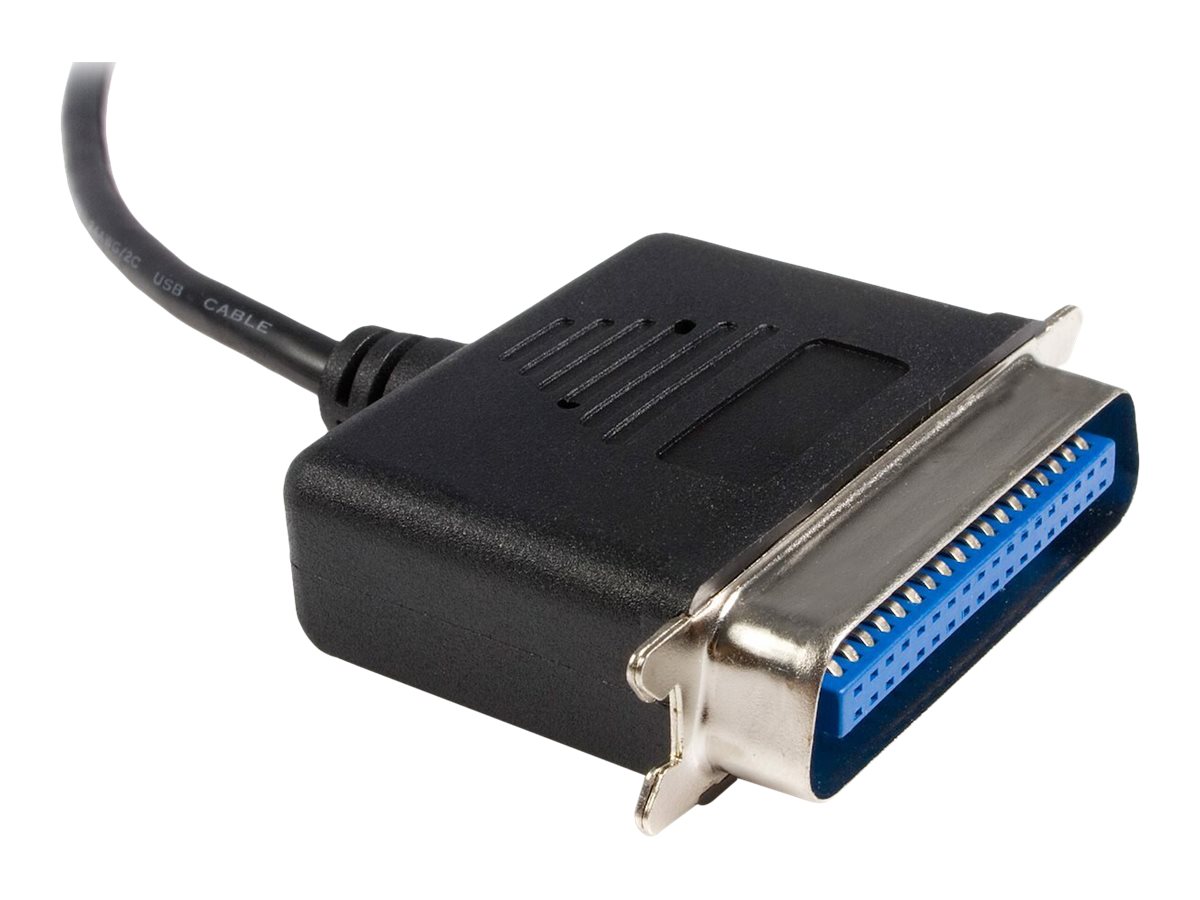StarTech.com 1,9m USB auf Parallel Kabel - Centronics Druckerkabel/ Adpter - St/St, Schwarz, Centronics, USB A, 1,9 m, Stecker/Stecker, USB A, Centronics 36StarTech 1,9m USB auf Parallel Kabel - Centr