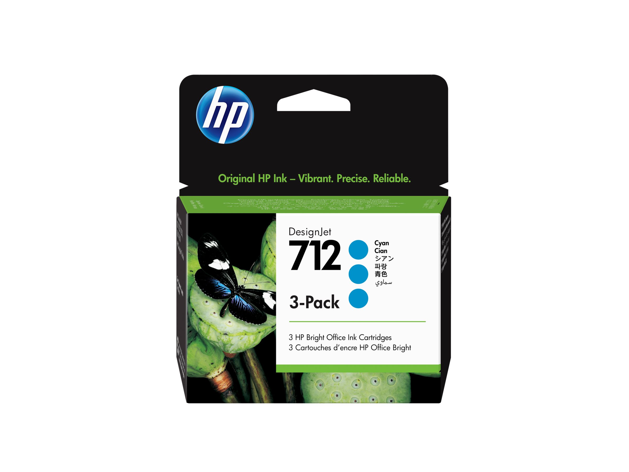 HP 712 - 3er-Pack - 29 ml - Cyan - original -DesignJet - Tintenpatrone - für DesignJet Studio - T210 - T230 - T250 - T630 - T650