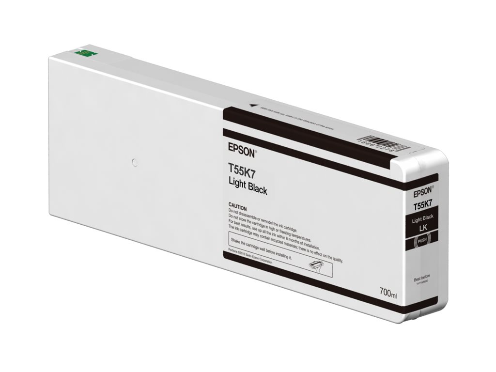 Epson T55K7 - 700 ml - Schwarz - original - Tintenpatronefür SureColor SC-P6000 - SC-P7000 - SC-P7000V - SC-P8000 - SC-P9000 - SC-P9000V