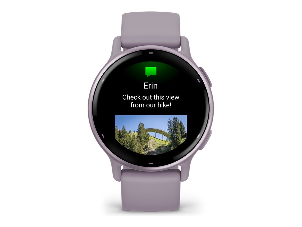 Garmin vívoactive 5 - Orchid - intelligente Uhr mit Band - Silikon - Handgelenkgröße: 125-190 mm - Anzeige 3.04 cm (1.2")4 GB - Bluetooth - ANT+ - Wi-Fi - 26 g