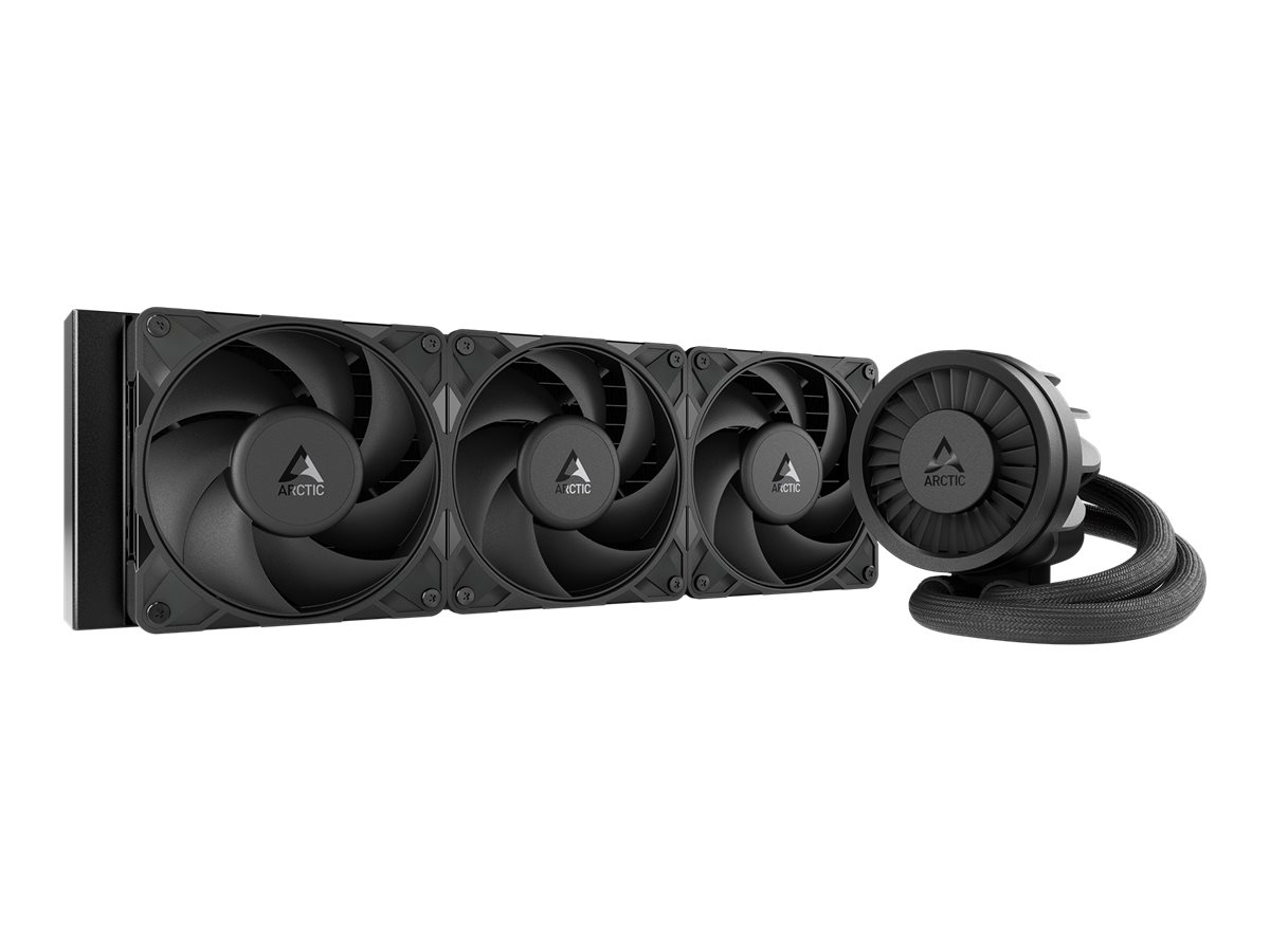 Arctic Liquid Freezer III Pro 360 - Prozessor-Flüssigkeitskühlsystem - Kühlergröße: 360 mm - (für: AM5, AM4, LGA1700, LGA1851)Kupfersockel mit Skiving-Kühlfinnen - 120 mm - Schwarz