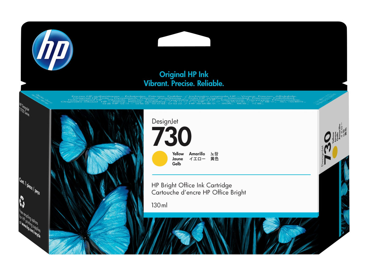 HP 730 - 130 ml - Gelb - original - DesignJetTintenpatrone - für DesignJet SD Pro MFP - T1600 - T1600dr - T1700 - T1700dr - T1708 - T1708dr - T2600 - T2600dr