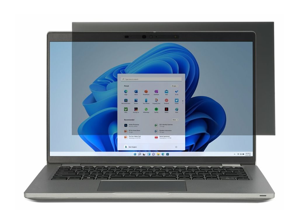 Kensington Blickschutzfilter für Notebook - 2-Wege - abnehmbar - 43.9 cm (17.3")Blickschutzfilter für 17.3“ Laptops (16:9)