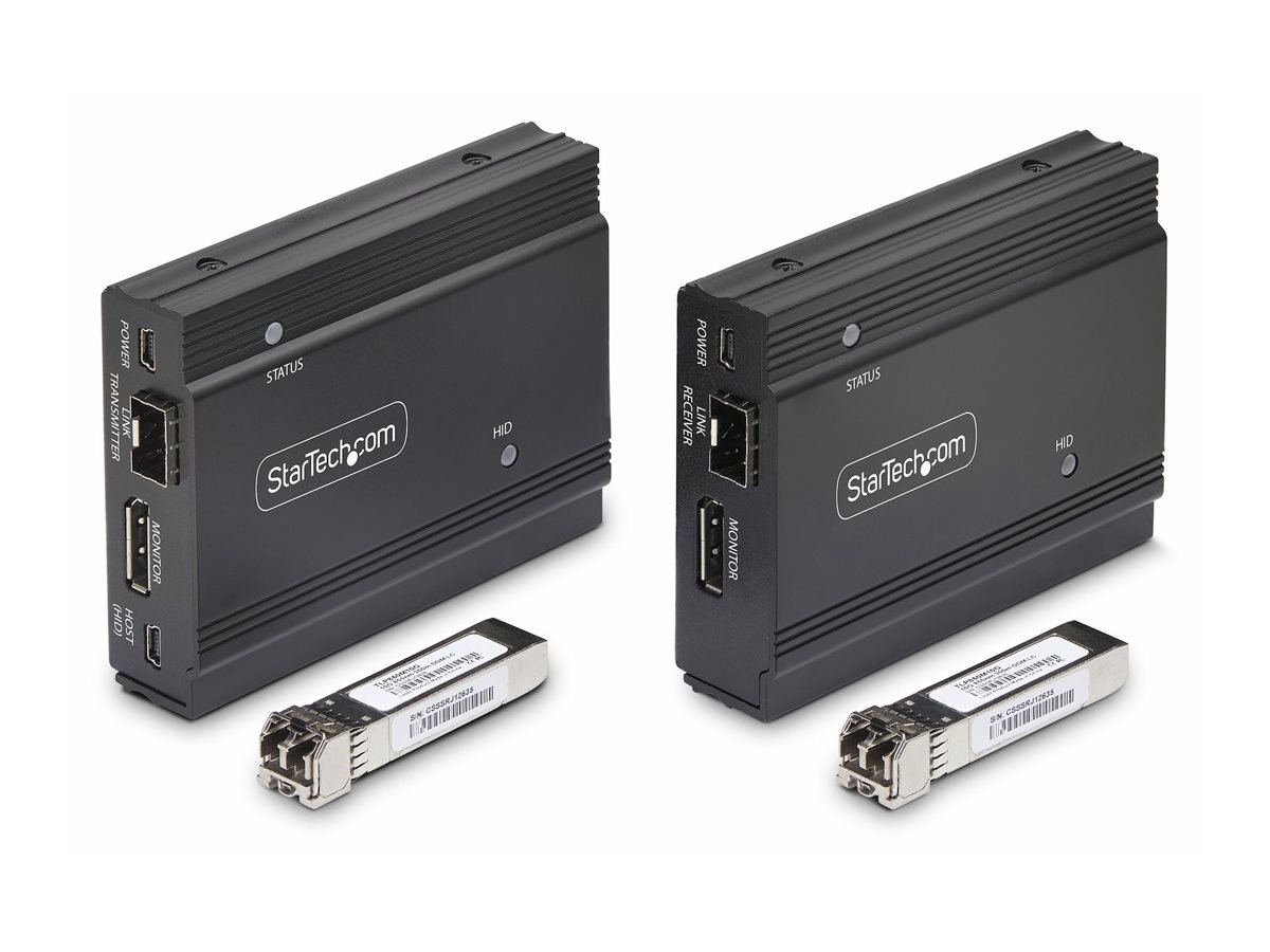 StarTech.com DisplayPort KVM Extender über Glasfaser4K60Hz - 300m - Video/Audio/USB-Verlängerungskabel - DisplayPort - bis zu 300 m - TAA-konform