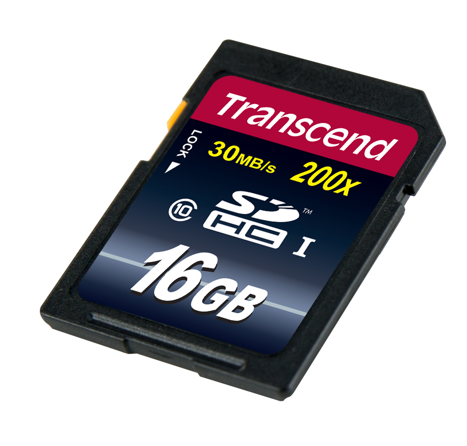 Transcend Flash-Speicherkarte - 16 GB - Class10 - SDHC