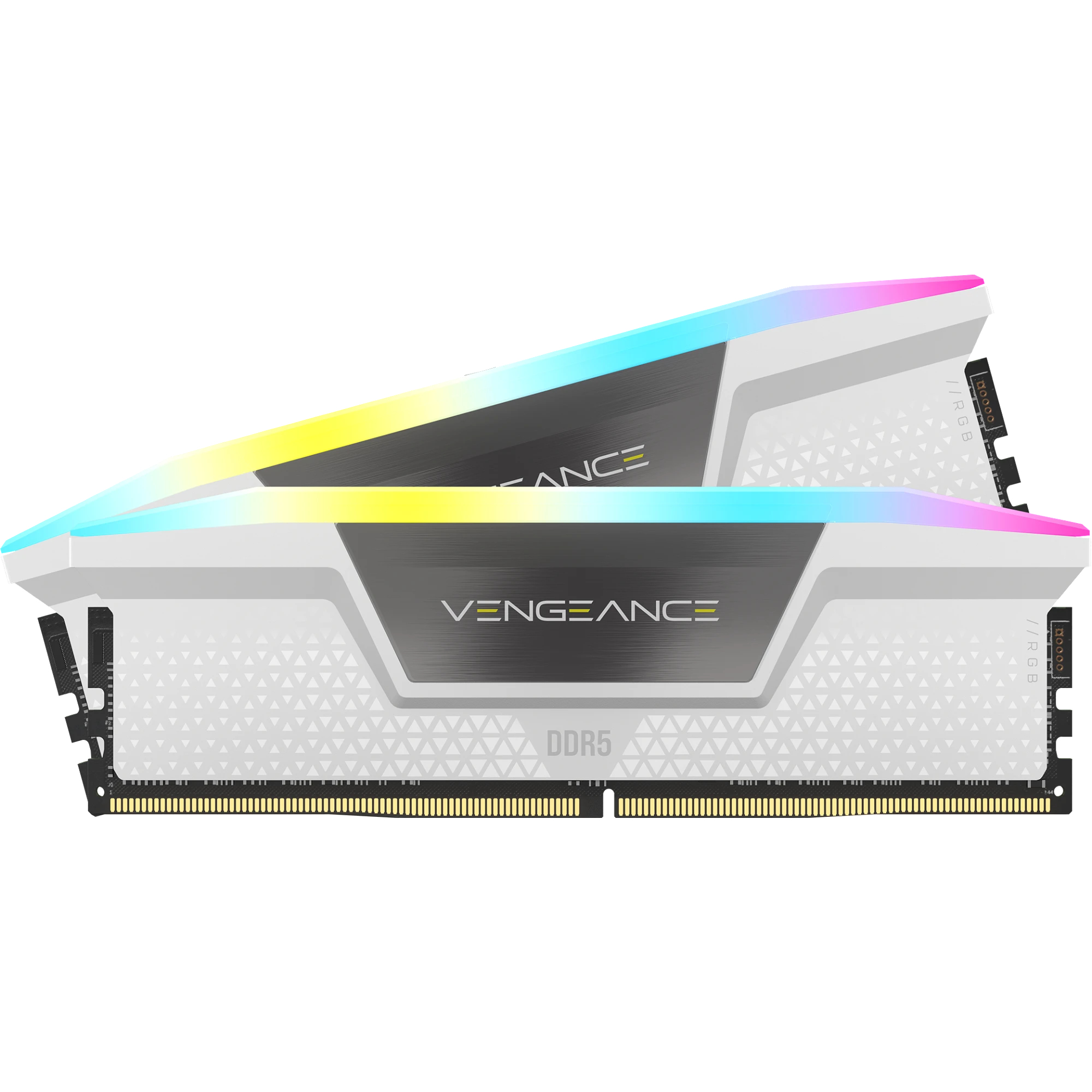 Corsair Vengeance RGB - DDR5 - Kit - 32 GB: 2x 16 GB - DIMM 288-PIN - 6000 MHz / PC5-48000 - CL30 - 1.4 V - ungepuffert - on-die ECC - weiß
