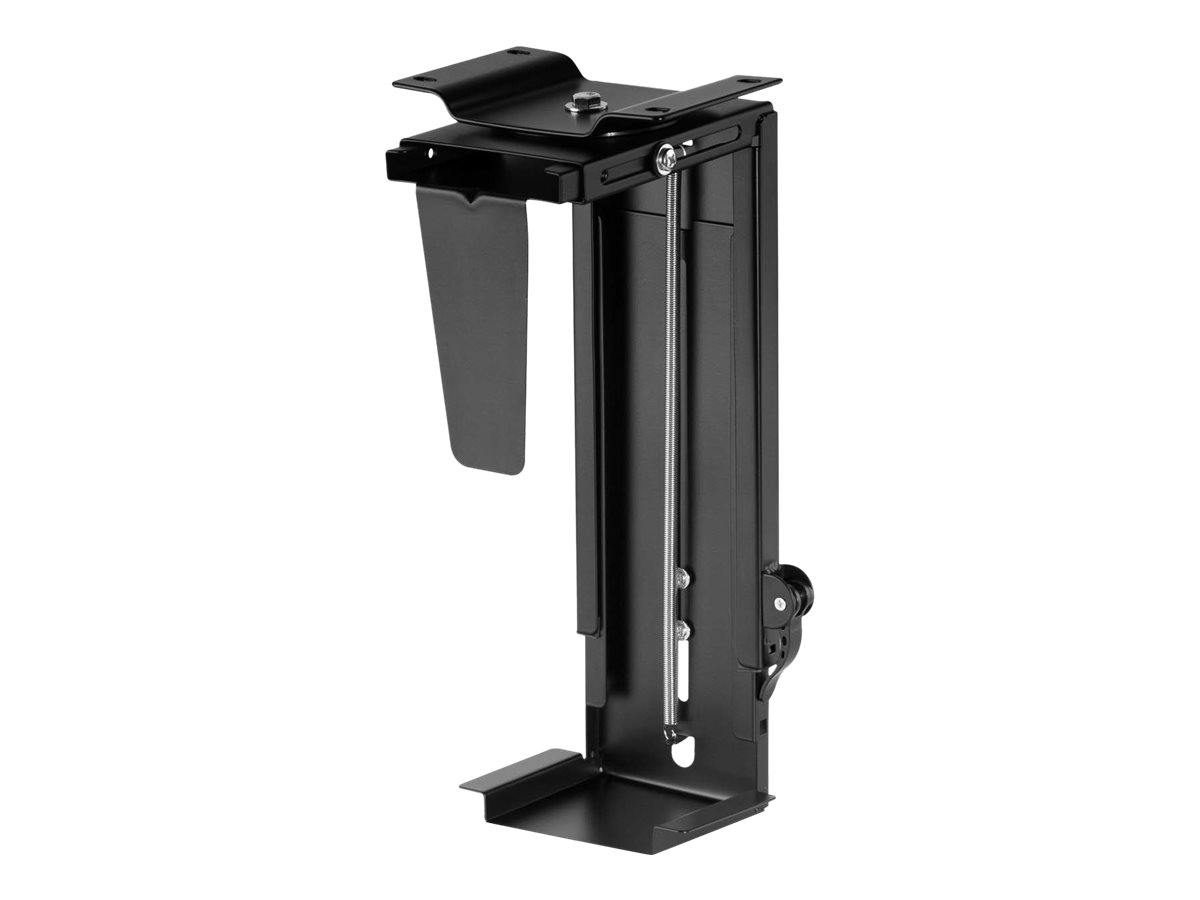 DIGITUS Universelle PC-Halterung für Schreibtischmontage mit Easy-Lockingfür Personal-Computer - Stahl - Schwarz - unter dem Schreibtisch