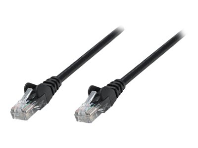 Intellinet Network Patch Cable, Cat5e, 10m, Black, CCA, U/UTP, PVC, RJ45, Gold Plated Contacts, Snagless, Booted, , Polybag - Patch-Kabel - RJ-45 (M)zu RJ-45 (M) - 10 m - UTP - CAT 5e - geschirmt - oh
