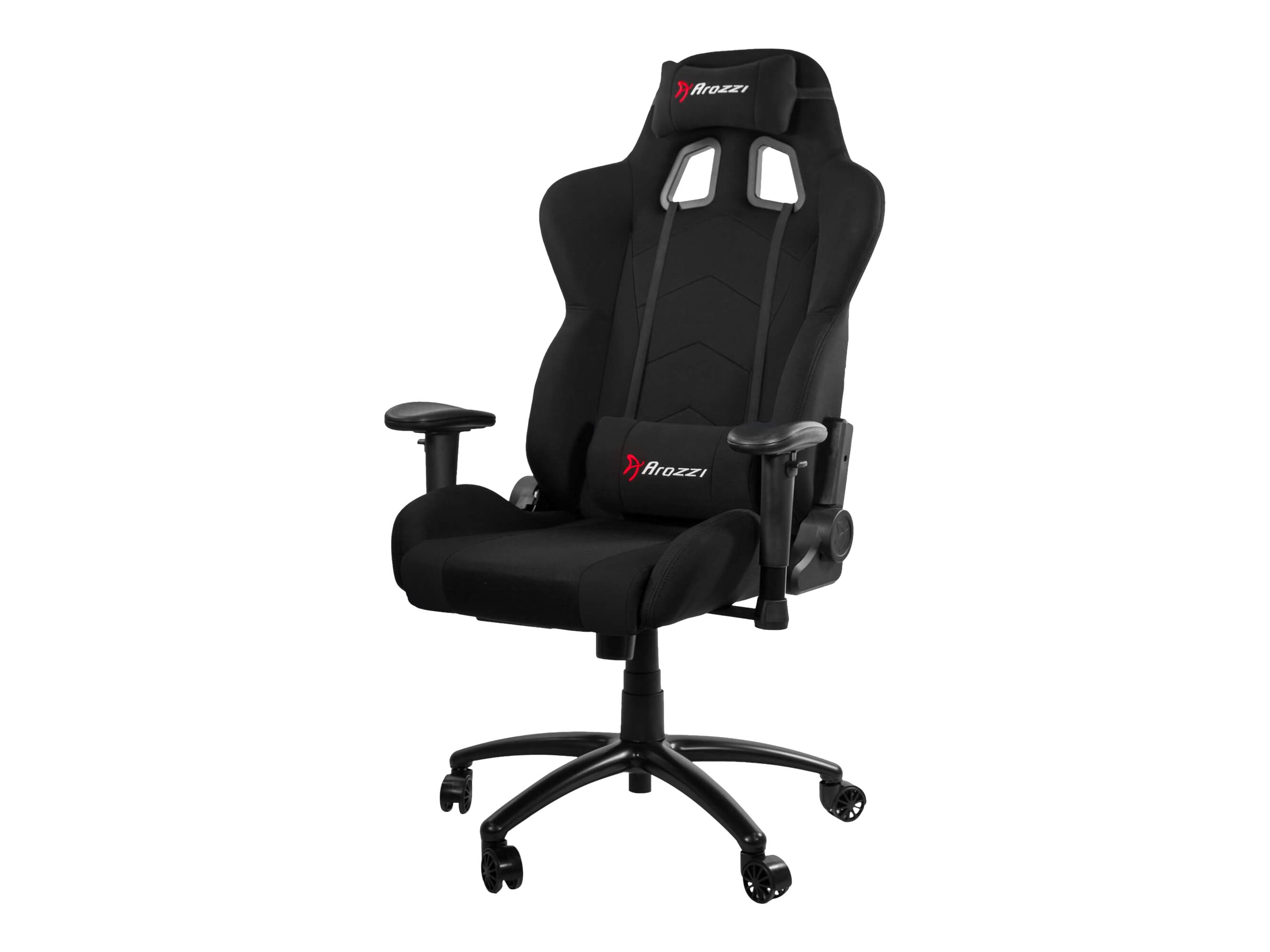 Arozzi Inizio - Stuhl - ergonomisch - ArmlehnenT-förmig - Neigen - Drehgelenk - Metall - Nylon - Gewebe - Schwarz