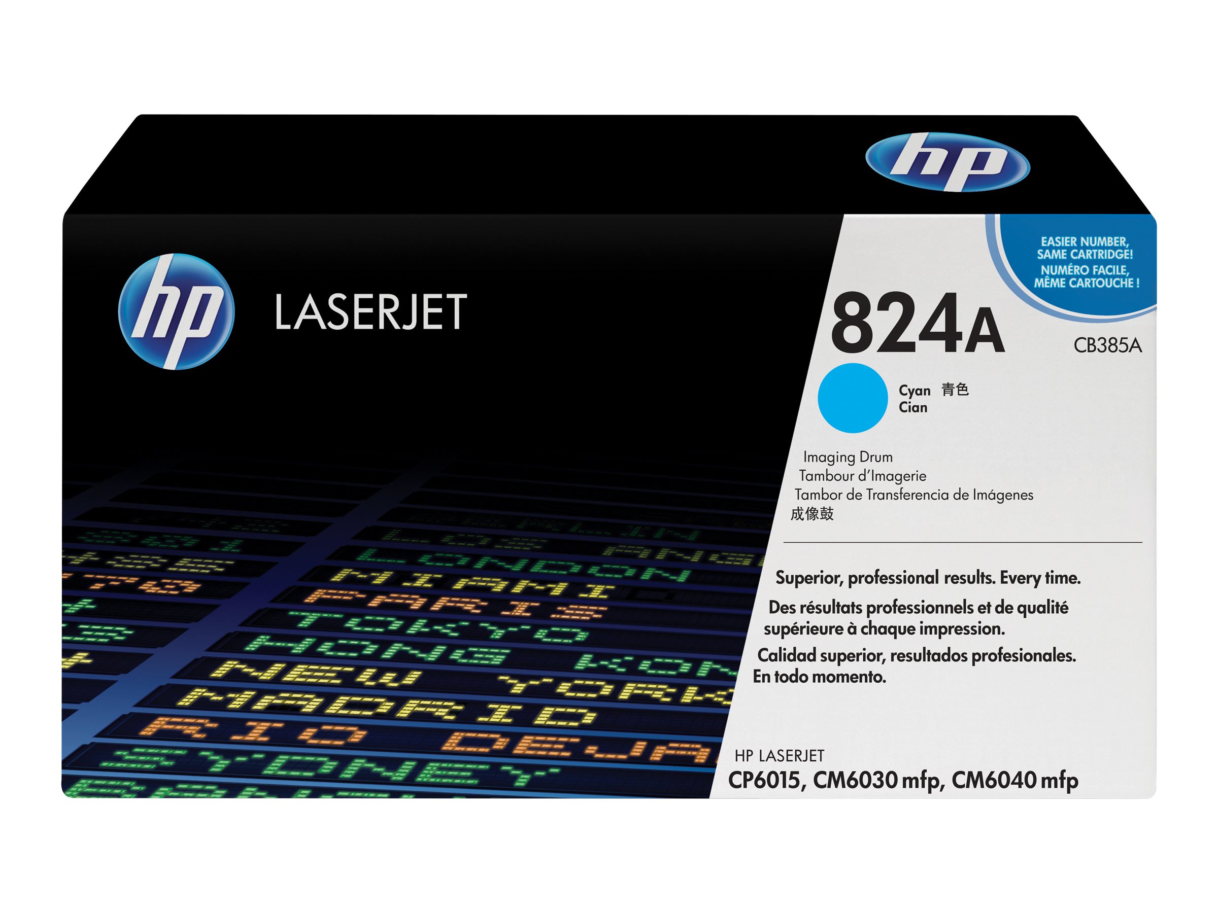 HP 824A - Cyan - original - Trommeleinheitfür Color LaserJet CM6040 - CM6040f - CM6049f - CP6015de - CP6015dn - CP6015n - CP6015x - CP6015xh