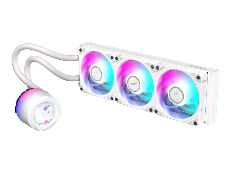 Gigabyte AORUS WATERFORCE X II 360 ICE - Prozessor-Flüssigkeitskühlsystem - (für: LGA115x Socket, LGA1200, LGA1700, AM4, AM5, TR4, sTR5)Kupfersockel - 120 mm