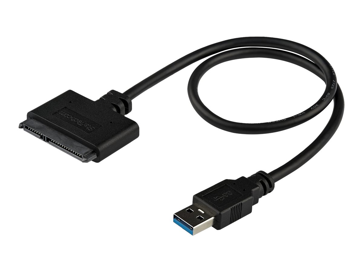 StarTech.com USB 3.0 auf 2,5" (6,4cm) SATA III Adapter Kabel mit UASP - USB 3.0 zu SATA SSD/HDD Konverter / Adapterkabel - Speicher-Controller - 2.5" (6.4 cm)SATA 6Gb/s - USB 3.0