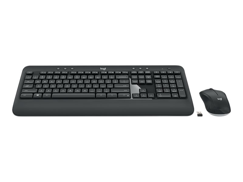 Logitech MK540 Advanced - Tastatur-und-Maus-Setkabellos - 2.4 GHz - Arabisch - Dunkelgrau