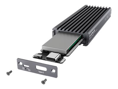 ICY BOX IB-1817MC-C31 - Speichergehäuse - M.2 - M.2 NVMe Card / SATA 6Gb/s - USB-C 3.1 (Gen 2)Grau