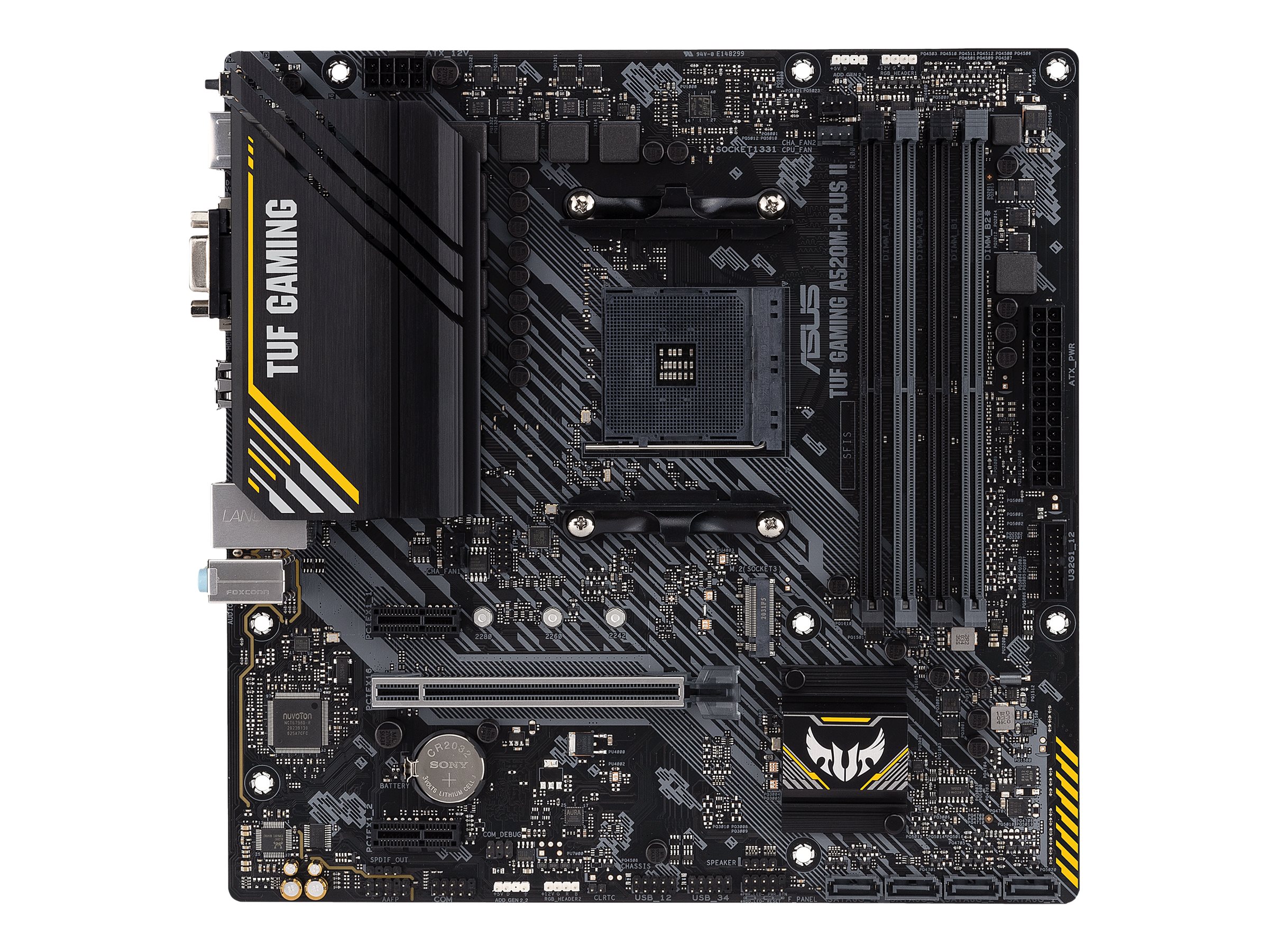 ASUS TUF GAMING A520M-PLUS II - Motherboard - micro ATX - Socket AM4 - AMD A520 Chipsatz - USB 3.2 Gen 1 - Gigabit LAN - Onboard-Grafik (CPU erforderlich)HD Audio (8-Kanal)