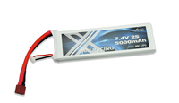 Amewi 28895, Akku, SilberLiPo Akku 2S 7.4V 5000mAh 40C Softcase - DEANS