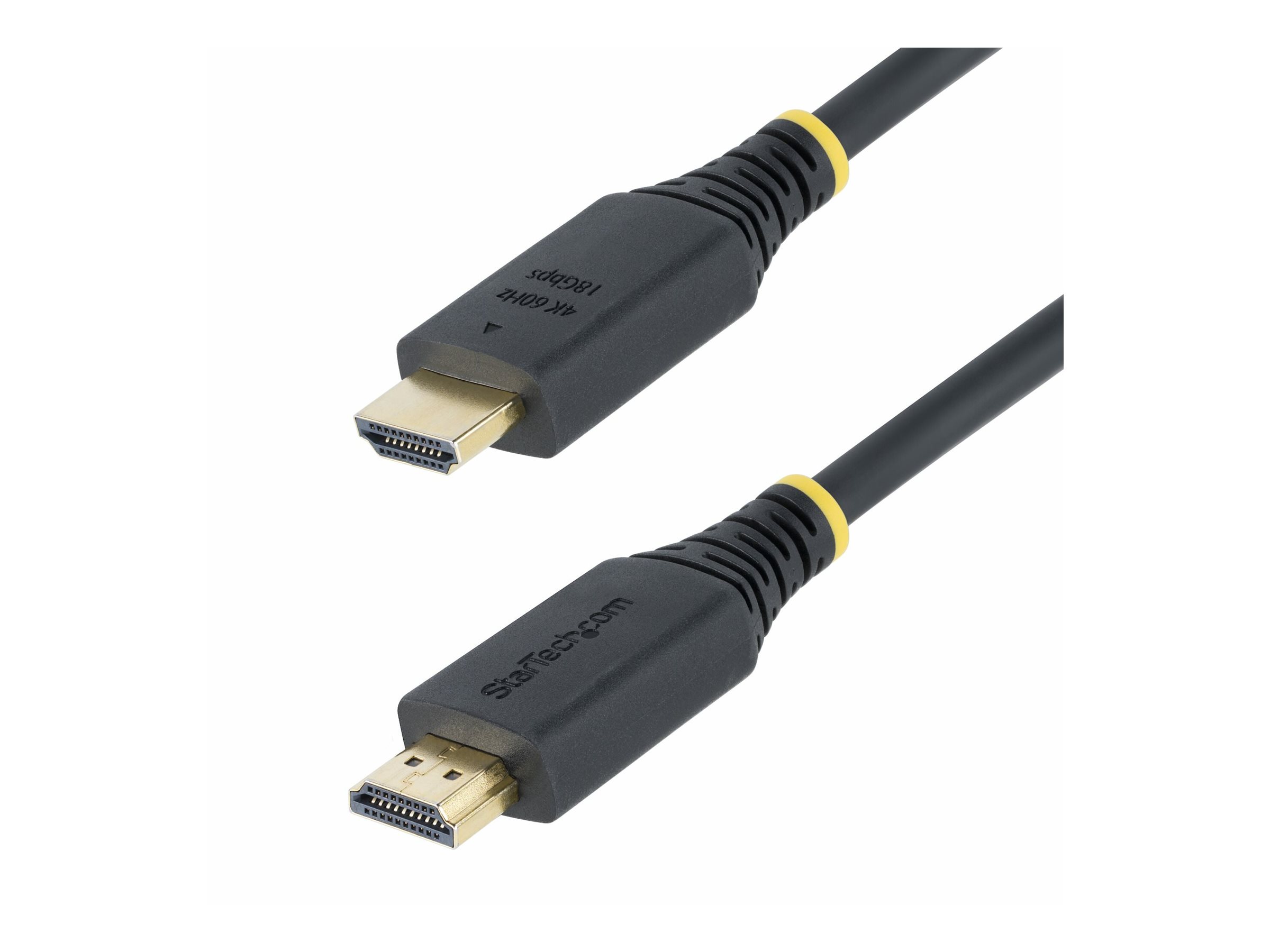 StarTech.com Startech 30cm (1ft) High Speed HDMI Cable, 4K60HzPremium Hochgeschwindigkeit - HDMI-Kabel mit Ethernet - HDMI männlich zu HDMI männlich - 30 cm - abgeschirmt - Schwarz - halogenfrei - pas