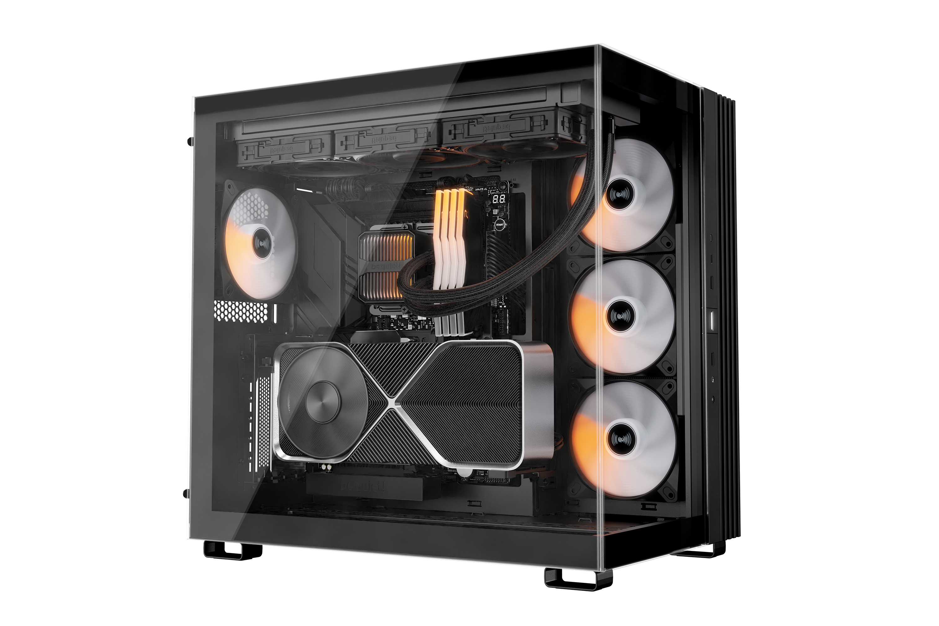Be Quiet! Silent Loop 3 - Prozessor-Luftkühler - Kühlergröße: 360 mm - (für: LGA1150, LGA1151, LGA1155, LGA1200, LGA1700, LGA1851, AM4, AM5, TR4, TR5)Kupfer-Bodenplatte und vernickelte Aluminium-Finne