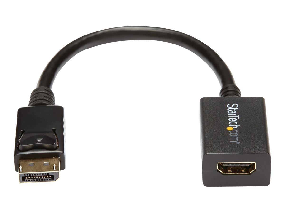 StarTech.com Startech DisplayPort auf HDMI Video Adapter / Konverter (Stecker/Buchse)DP zu HDMI mit bis zu 1920x1200 - DP / HDMI Länge 25cm - Videoadapter - DisplayPort männlich zu HDMI weiblich - 26.