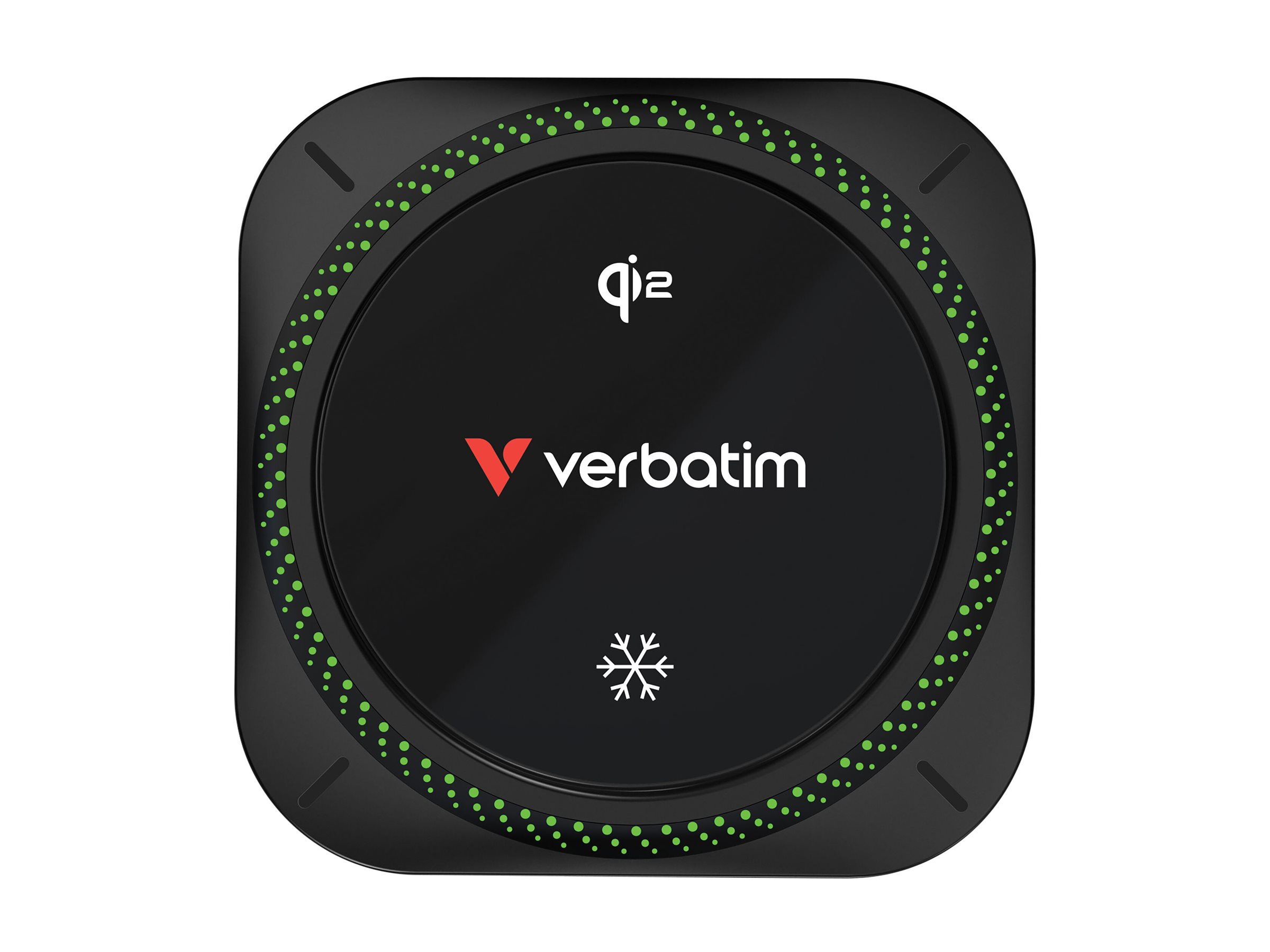 Verbatim Charge 'n' Drive - Kfz-Halterung für induktives LadenQi2 - RGB-Beleuchtung - 15 Watt - Fast Charge