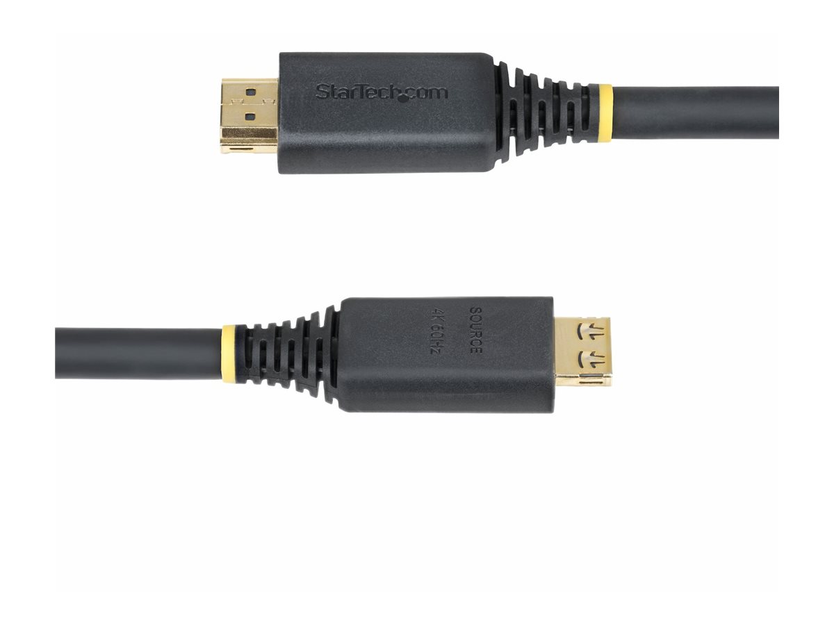 StarTech.com High Speed - HDMI-Kabel - HDMI männlich zu HDMI männlich - 10 m - abgeschirmt - Schwarz - halogenfrei, aktiv, 4K60Hz-Unterstützung, 1440p (UWQHD)Unterstützung 144Hz - 1080p Unterstützung