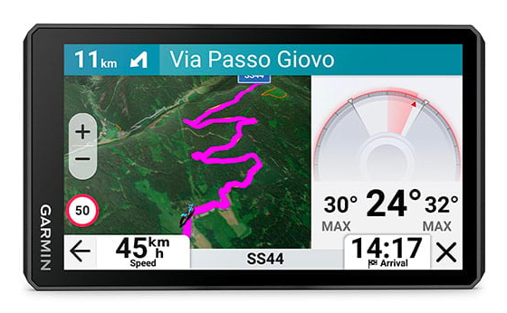 Garmin z?mo XT3, 11,9 cm (4.7"), 1280 x 720 Pixel, TFT, 101,6 x 58,4 mm (4 x 2.3"), Horizontal/Vertikal, MultitouchMotorrad-Navi mit 4.7-Zoll Display - 64 GB - microSD 256 GB - 12.8 x 7.5 x 2.4 cm - 1