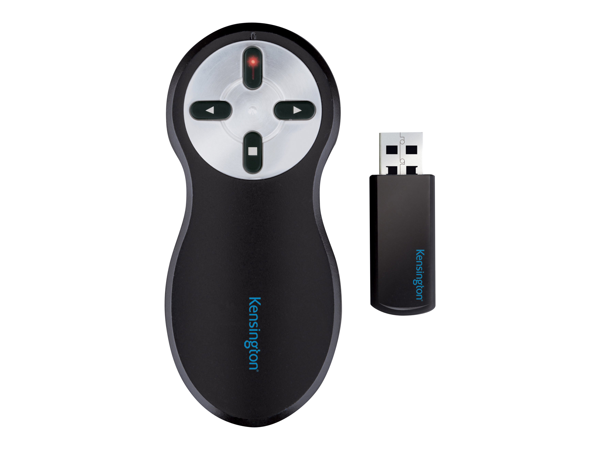 Kensington Si600 Wireless Presenter with LaserPointer - Präsentations-Fernsteuerung - 4 Tasten - Radio - Schwarz