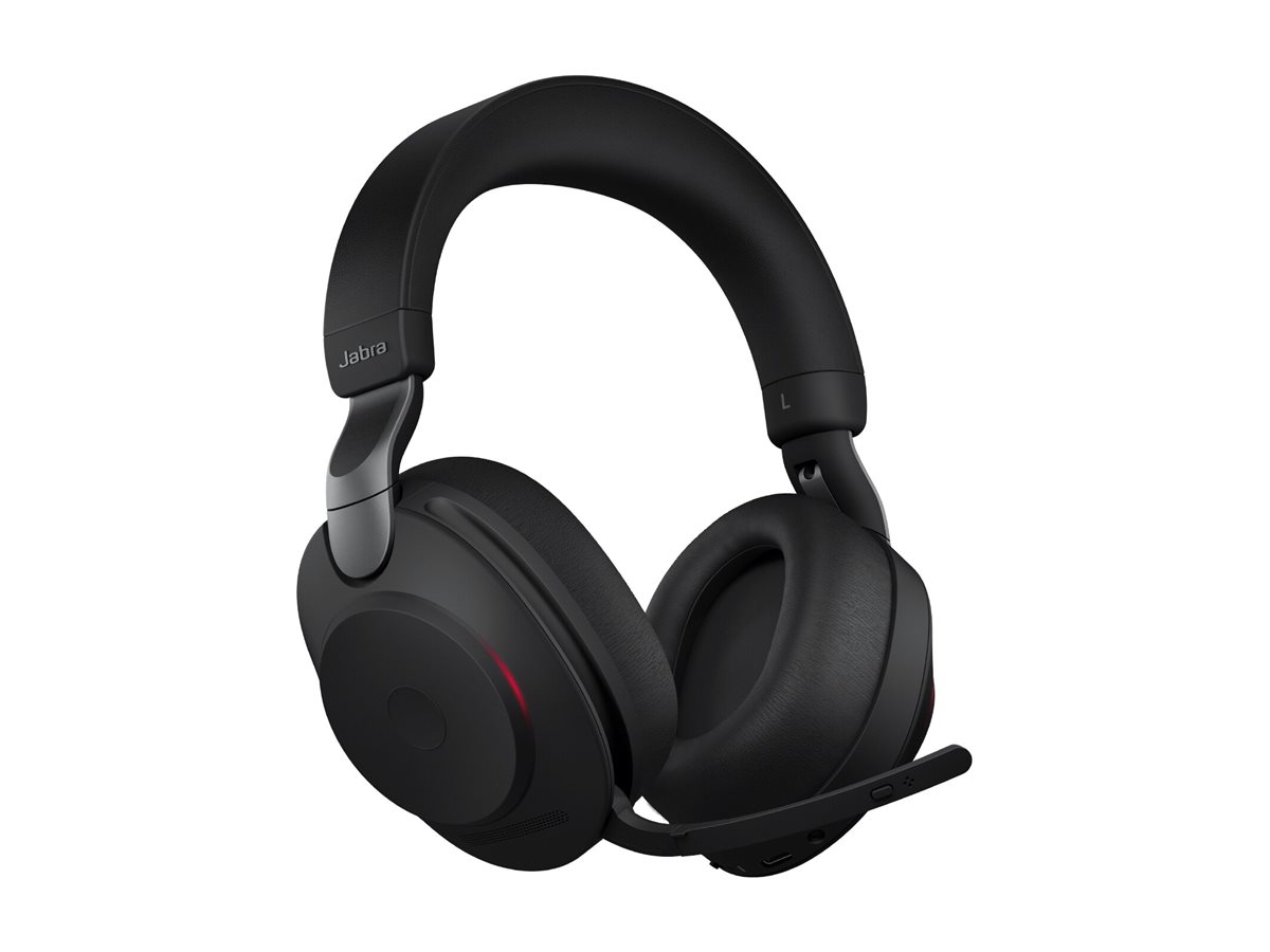 Jabra Evolve2 85 UC Stereo - Headset - ohrumschließendBluetooth - kabellos - aktive Rauschunterdrückung - 3,5 mm Stecker - Geräuschisolierung - Schwarz