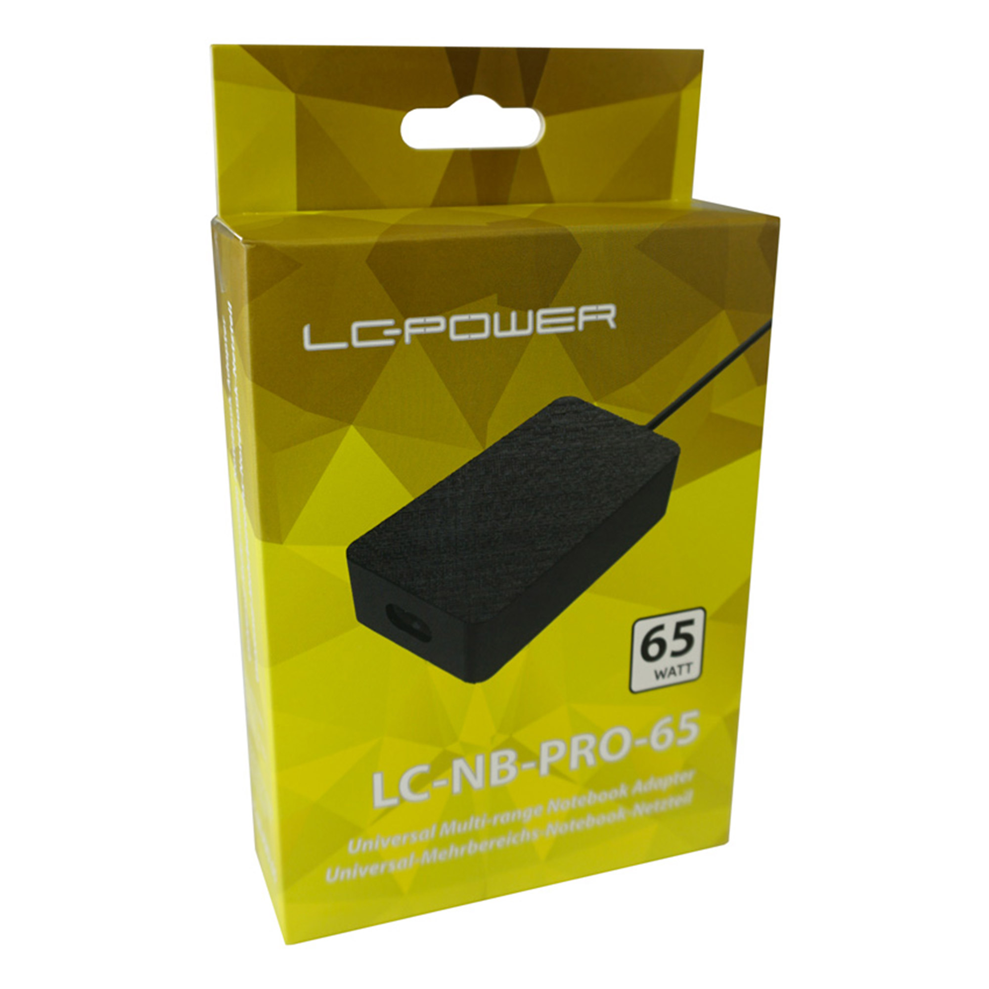 LC-Power LC-NB-PRO-65 - Netzteil - Wechselstrom110-240 V - 65 Watt - Schwarz