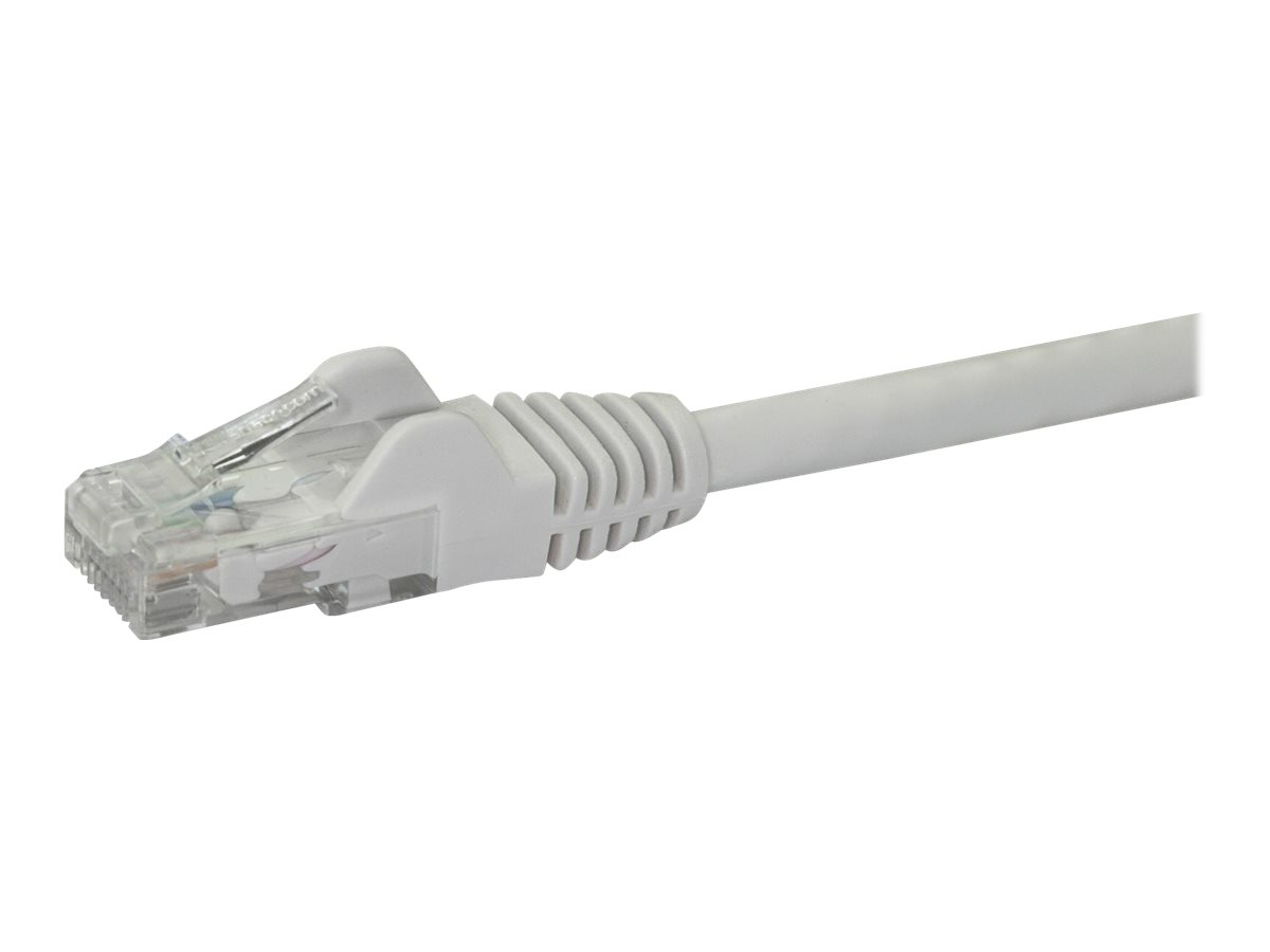 StarTech.com Startech 50cm CAT6 Ethernet Cable, 10 Gigabit Snagless RJ45 650MHz 100W PoE Patch Cord, CAT 6 10GbE UTP Network Cable w/Strain Relief, White, Wiring is UL Certified/TIA - Category 6 - 24A