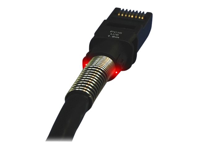 PatchSee Patchkabel, CAT 6a U-UTP, 10GBit Cu, PVC, AWG 24, Länge 4,9 m, Farbe Schwarz, Verpackungseinheit= 6 Stück, 4,9 m, Cat6a, U/UTP (UTP), RJ-45, RJ-45, SchwarzPatchkabel - CAT 6a U-UTP - 10GBit C