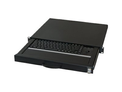 Aixcase AIX-19K1UKDETB-B - Tastatur - rack-montierbar