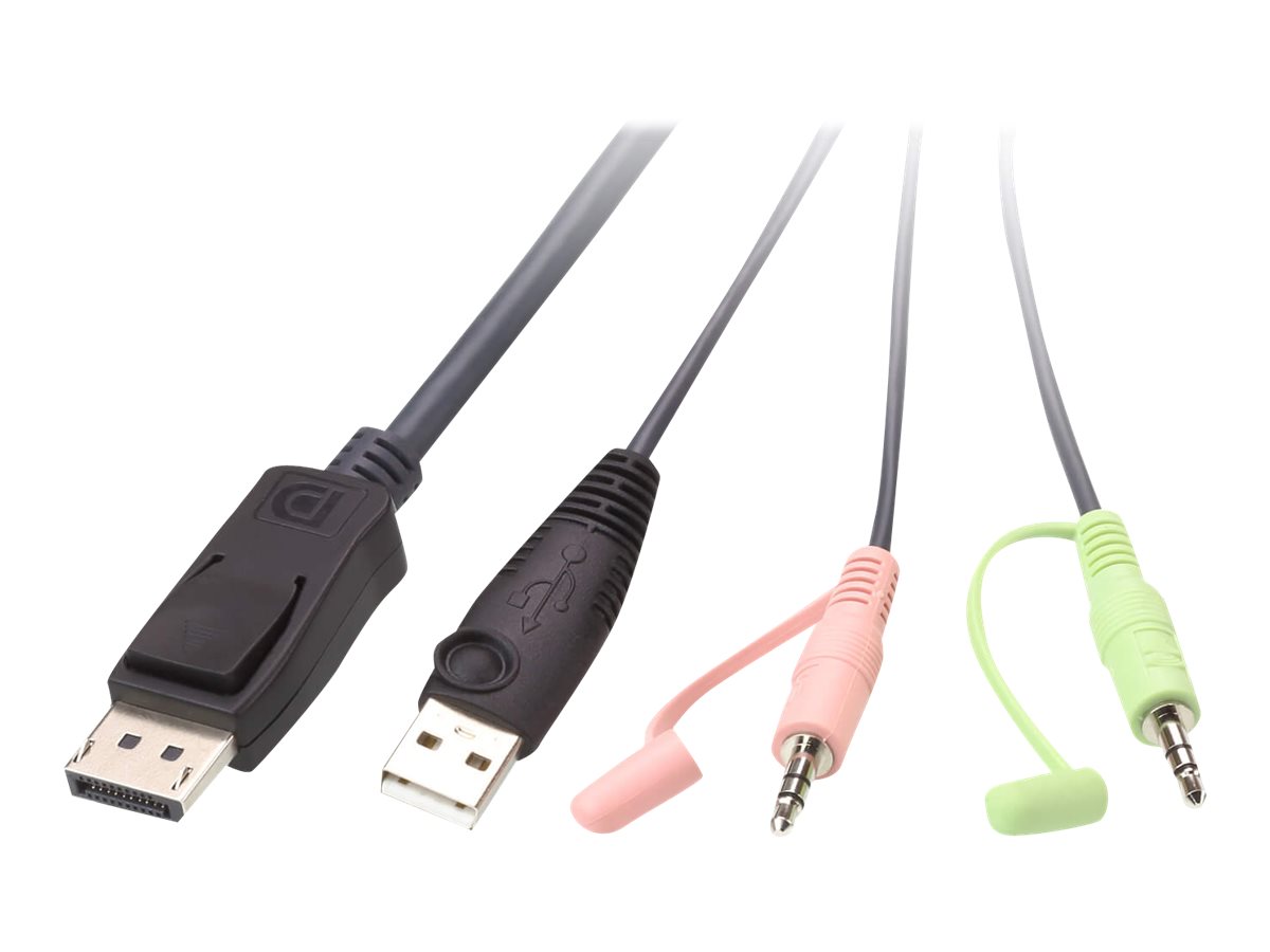 ATEN CS22DP - KVM-/Audio-/USB-Switch - 2 x KVM/Audio/USB1 lokaler Benutzer - Desktop