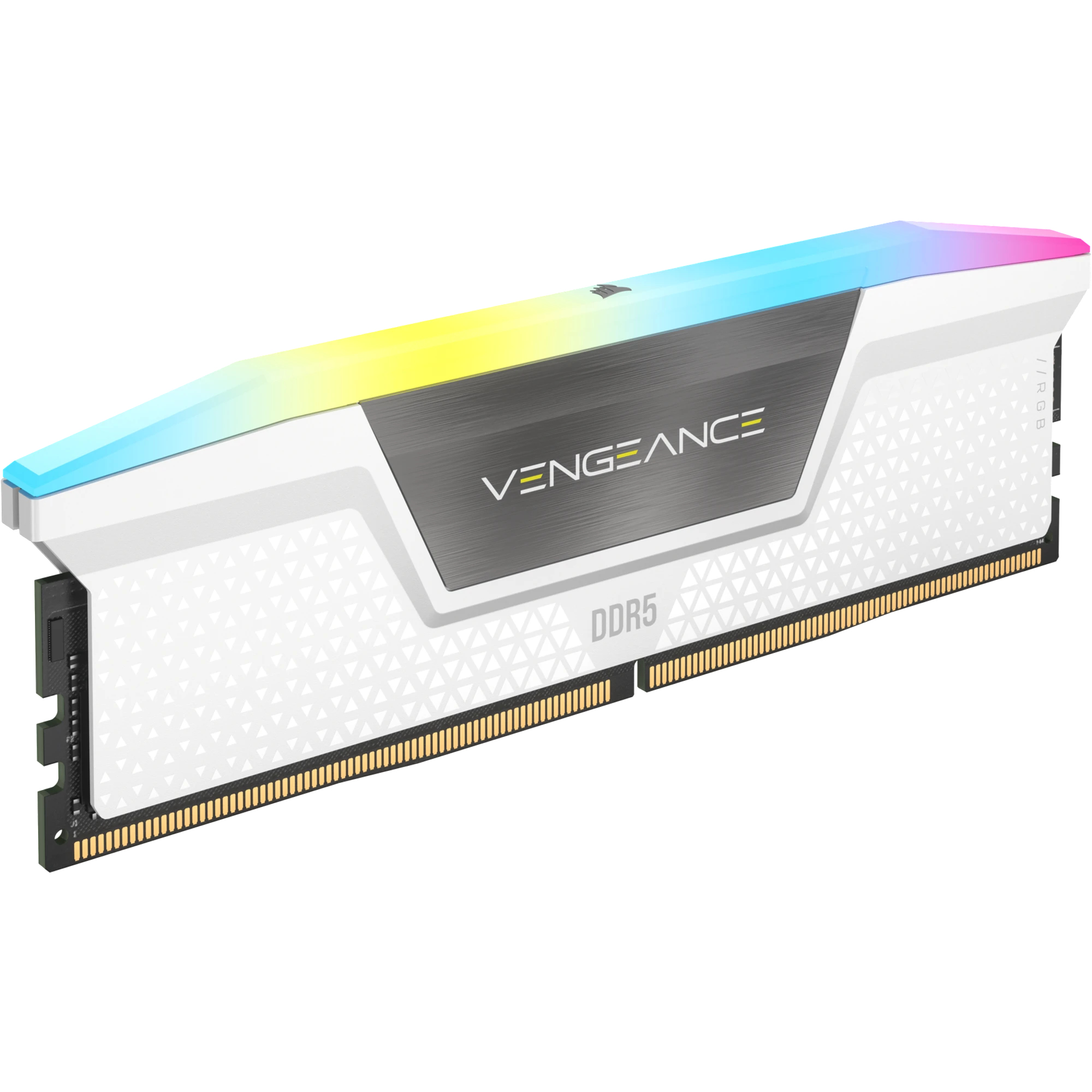 Corsair Vengeance RGB - DDR5 - Kit - 32 GB: 2x 16 GB - DIMM 288-PIN - 6000 MHz / PC5-48000 - CL30 - 1.4 V - ungepuffert - on-die ECC - weiß