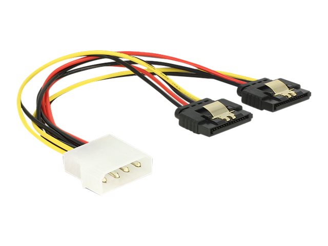 Delock Netzteil - interne Stromversorgung, 4-polig (M)zu SATA-Stromstecker (R) - 5 / 12 V - 20 cm