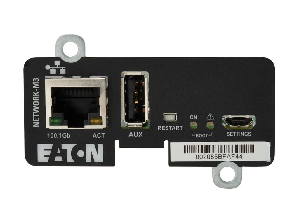 Eaton Cybersecure Gigabit NETWORK-M3 Card forUPS and PDU - Fernverwaltungsadapter - Gigabit Ethernet x 1 - für P/N: 5PX3000IRTNG2 - 9PX1500RT-L - 9PX2000RT-L - 9PX2200GRT-L - 9PX3000GRT-L - 9PX3000RT-