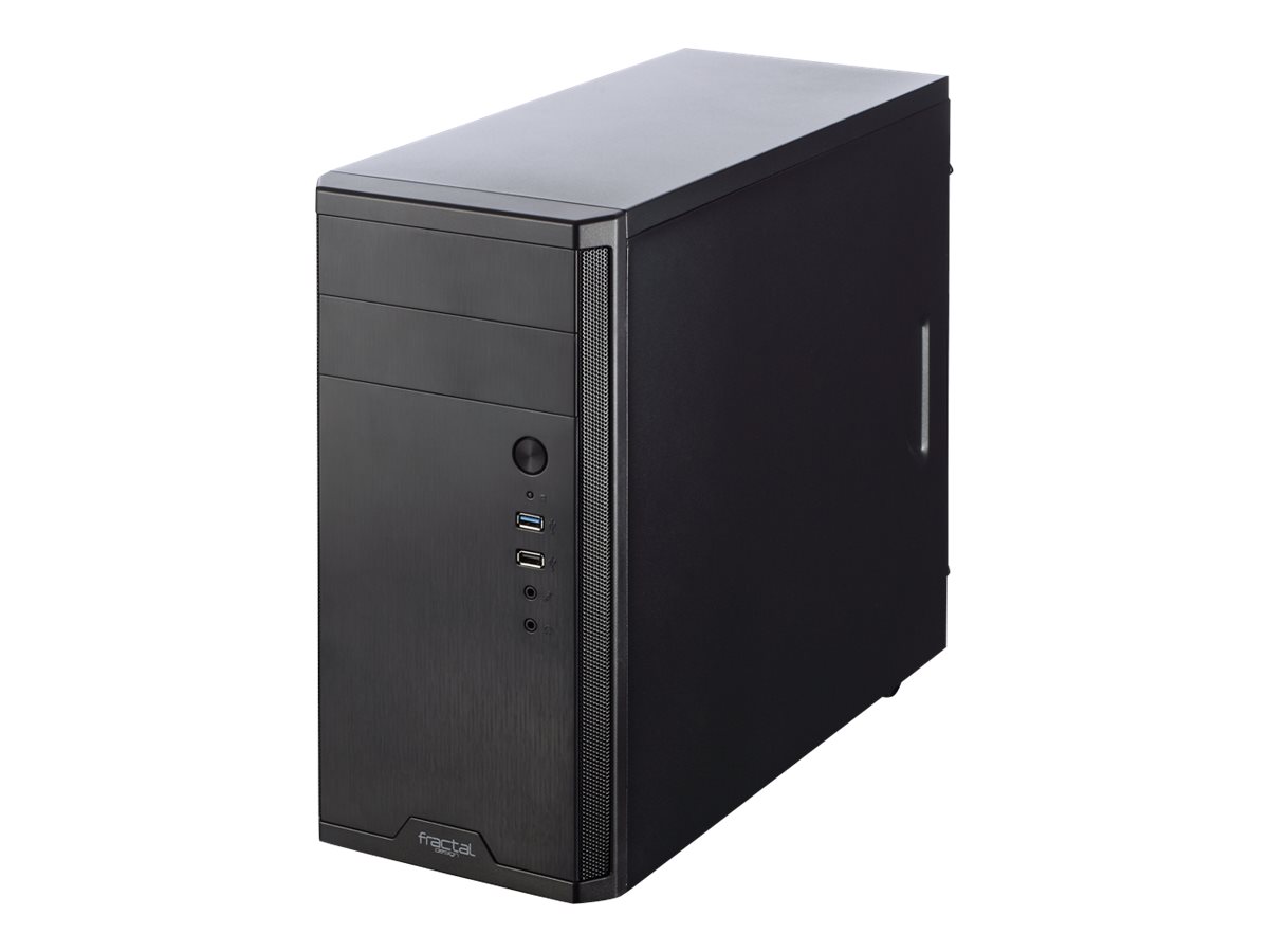 Fractal Design Core 1100 - Tower - Mini-ATX - keine Spannungsversorgung (ATX12V)Schwarz - USB/Audio