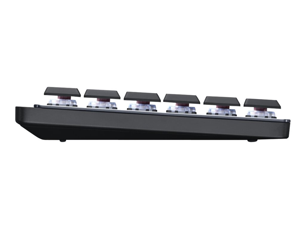 Logitech Master Series MX Mechanical Mini - Tastaturhinterleuchtet - kabellos - Bluetooth LE - QWERTZ - Deutsch - Tastenschalter: Taktile ruhig - Graphite