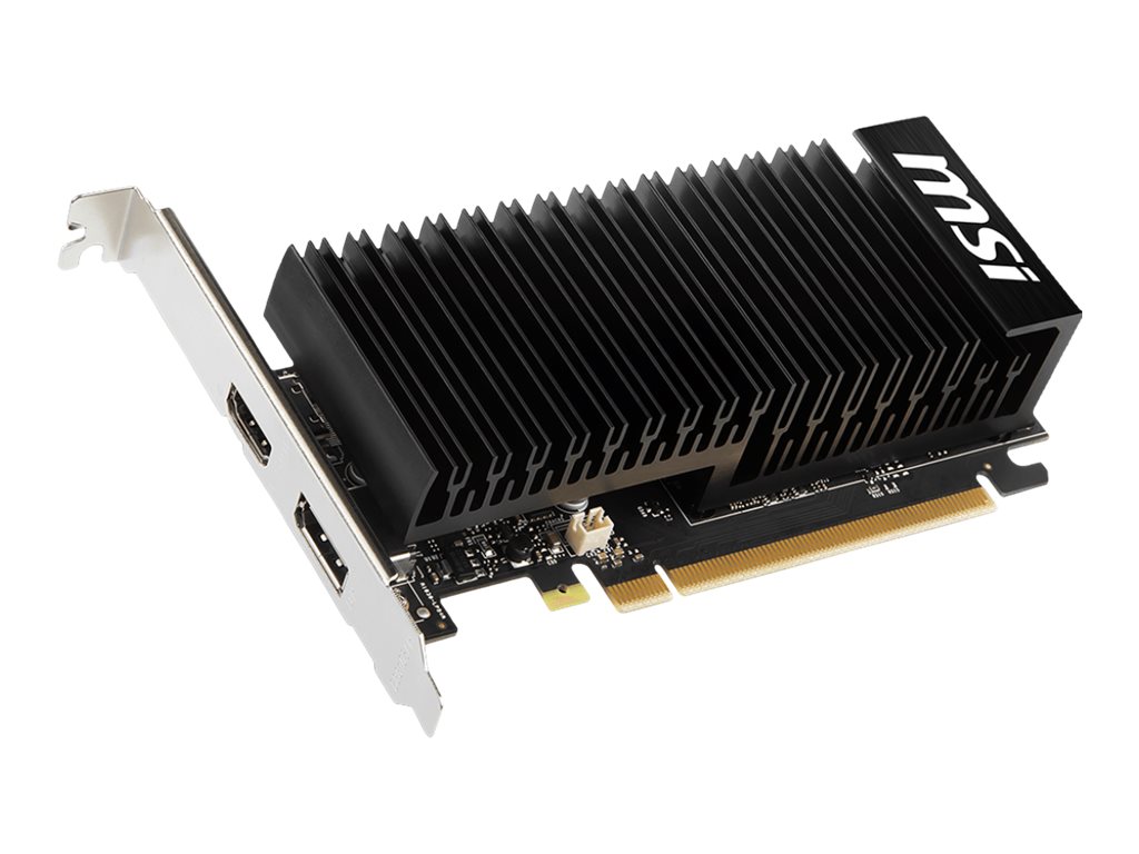 MSI GeForce GT 1030 2GHD4 LP OC, GeForce GT 1030, 2 GB, GDDR4, 64 Bit, 2100 MHz, PCI Express x16 3.0NVIDIA GeForce GT 1030 - 1109/1430MHz - 2100MHz - 2048MB - DDR4 (64bit) - Heatsink -  - 1x HDMI - 1x