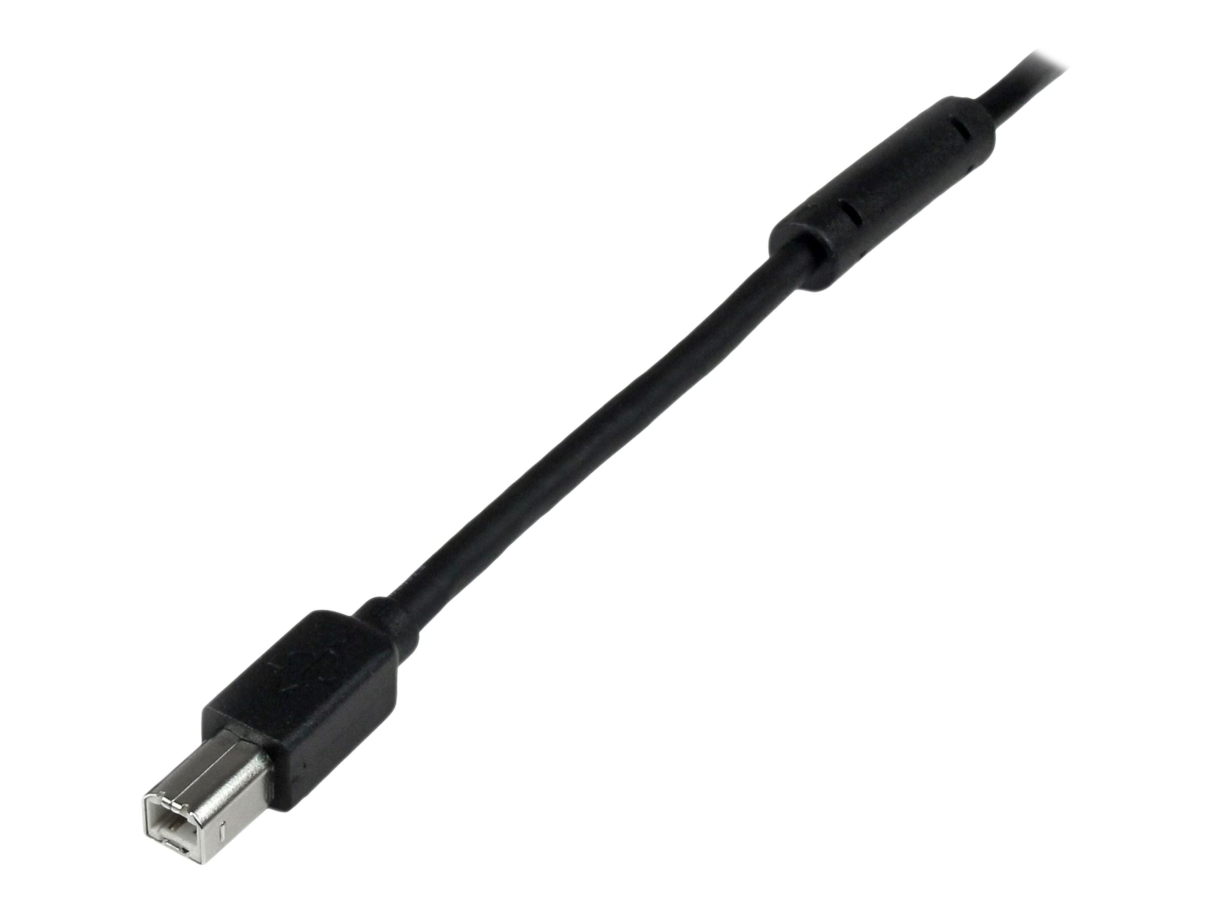 StarTech.com 20m aktives USB 2.0 A auf B Kabel - Stecker/Stecker - USB Druckerkabel 1x USB A / 1x USB B - Schwarz - USB-Kabel - USB Typ B (M)zu USB (M) - USB 2.0 - 20 m - Schwarz - für P/N: ICUSB232D